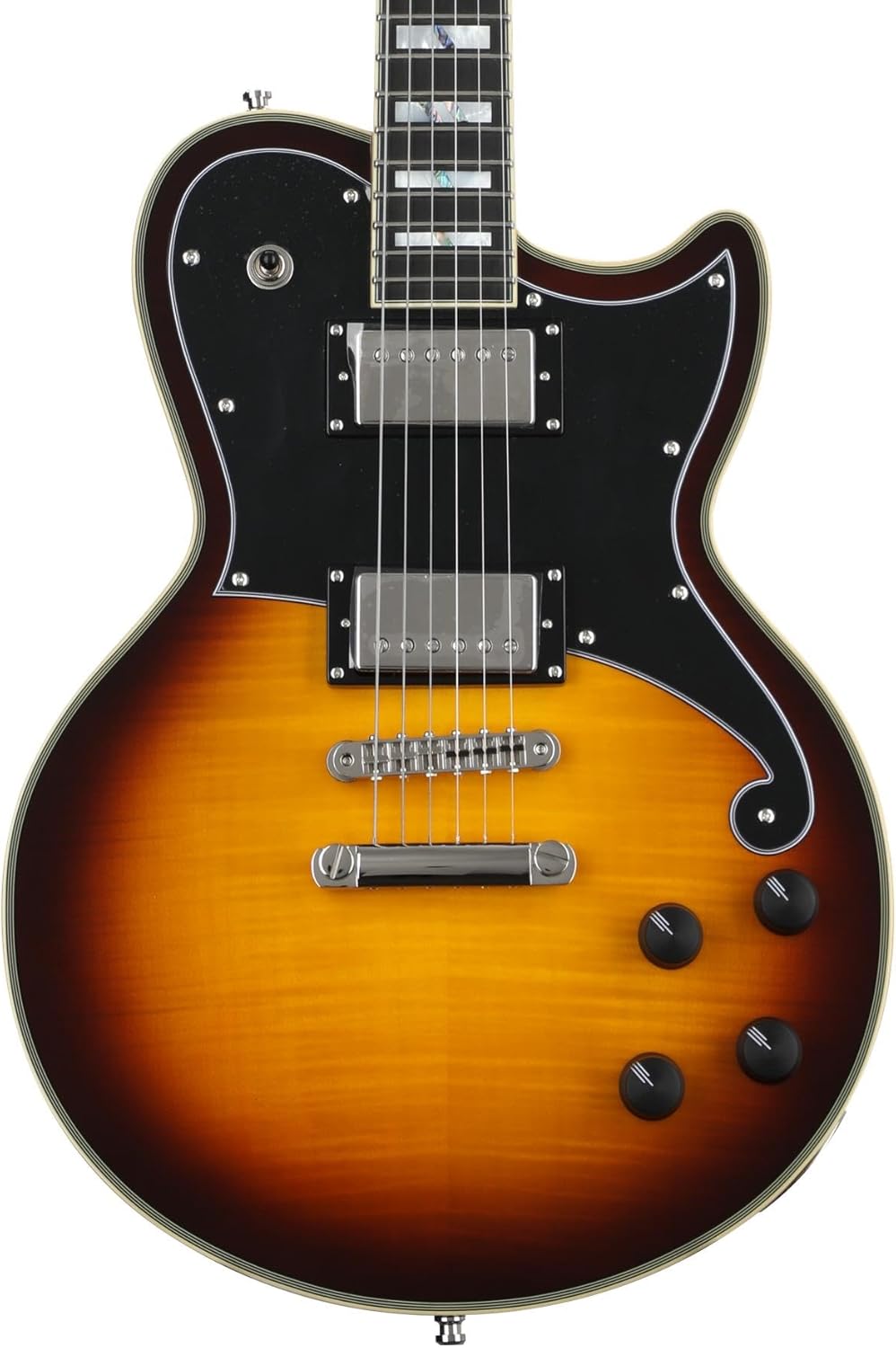 D'Angelico 6 String Solid-Body Electric Guitar, Right, Vintage Sunburst (DADATLVSBNS)