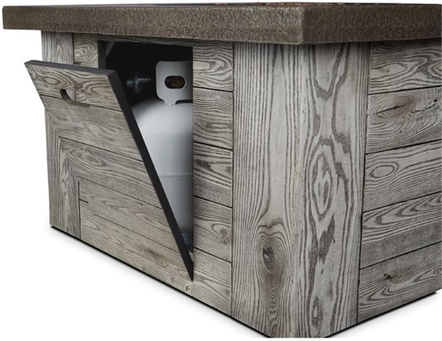 Real Flame C1600LP-WGR C1600LP Forest Ridge Fire Table, Weathered Gray