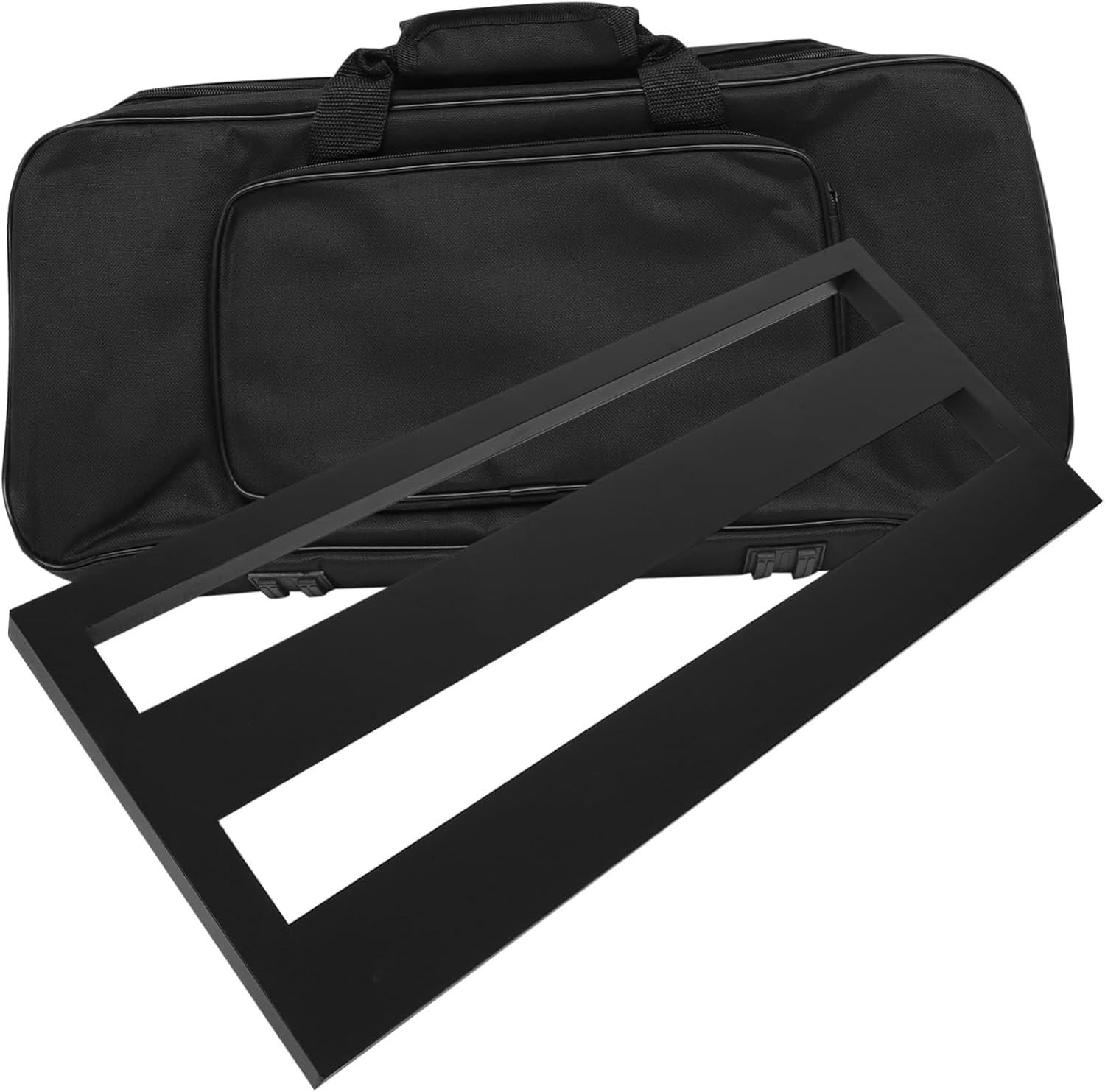Aluminum Alloy Guitar Pedal Board with Carry Bag Portable Effector Organizer for Musicians for Home the Go Durable and Efficient Musical Instrument Prop