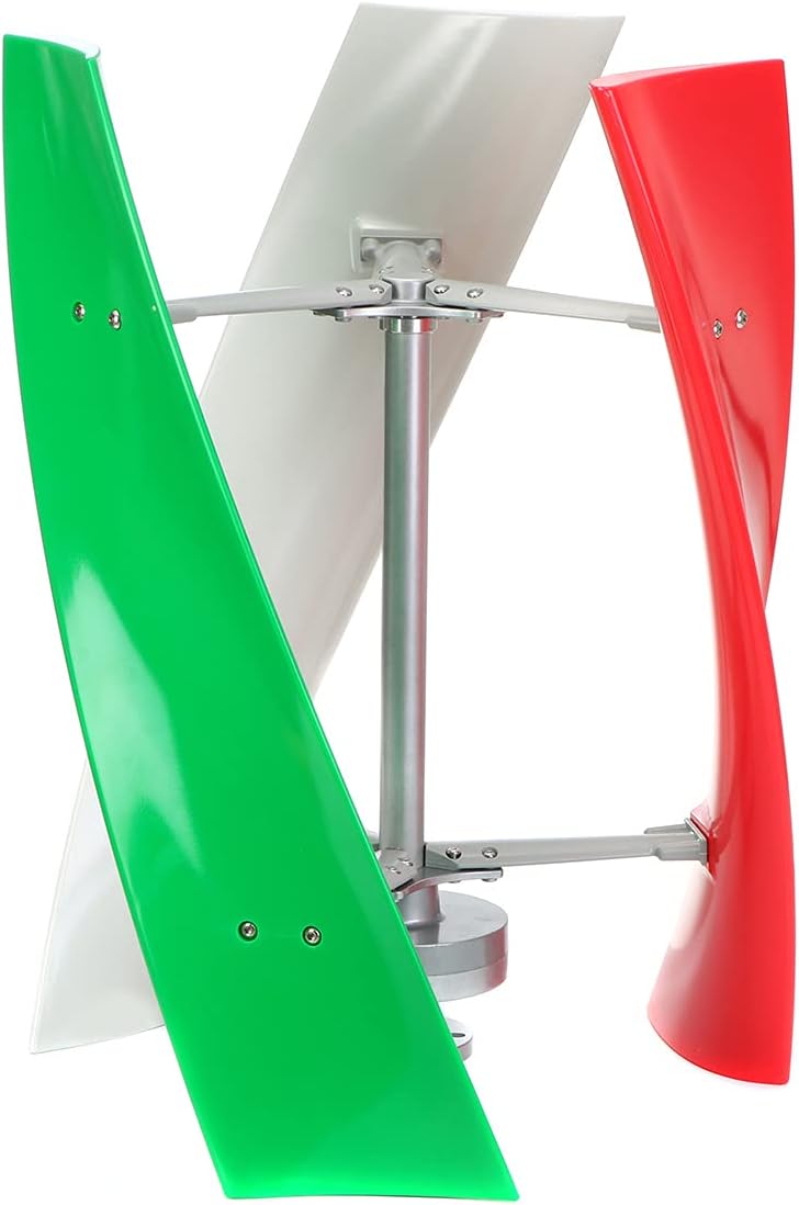 3-Blade Lantern Wind Turbine 8000W 12V 24V 48V Vertical Axis Permanent Maglev Wind Turbine Generator with MPPT Controller,24v