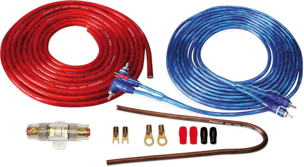 BCS-1600 16 mm Car Amplifier Cable Set (4 Channels, 12V, Part No. 14000)