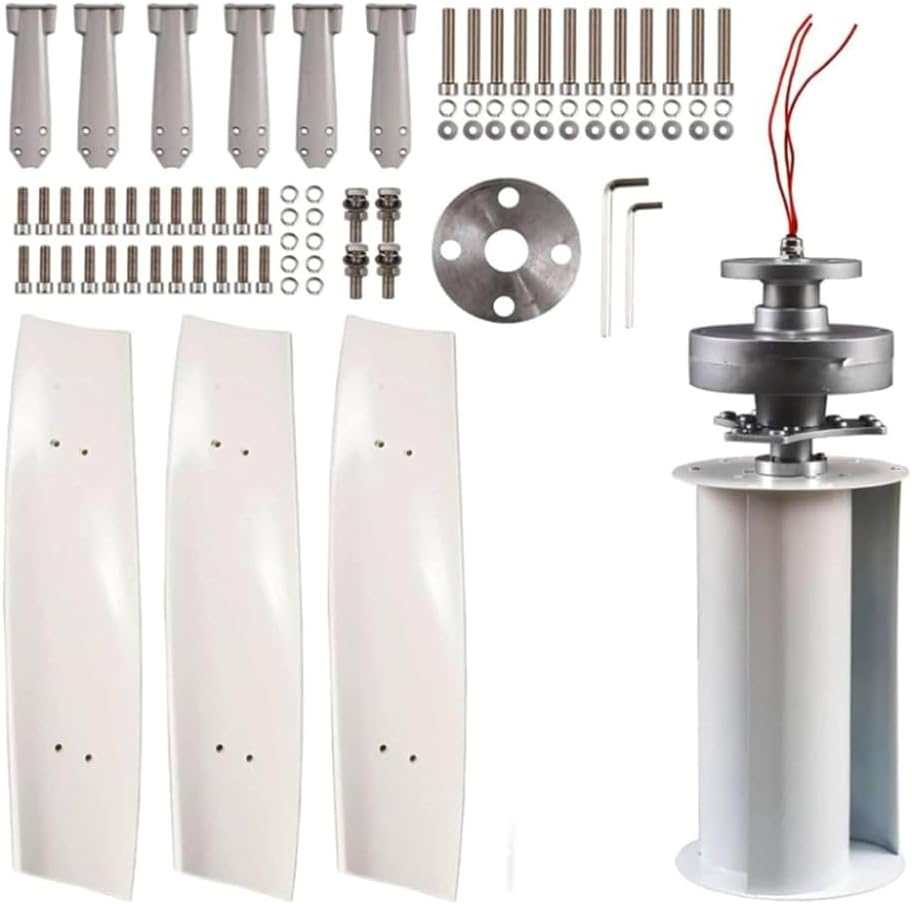 10000W Portable Low Noise Magnetic Levitation Wind Turbine Kit, 12V 24V 48V 3 Blade Household Wind Power Turbine Generator Kit Suitable, for Wind Turbine Systemswith
