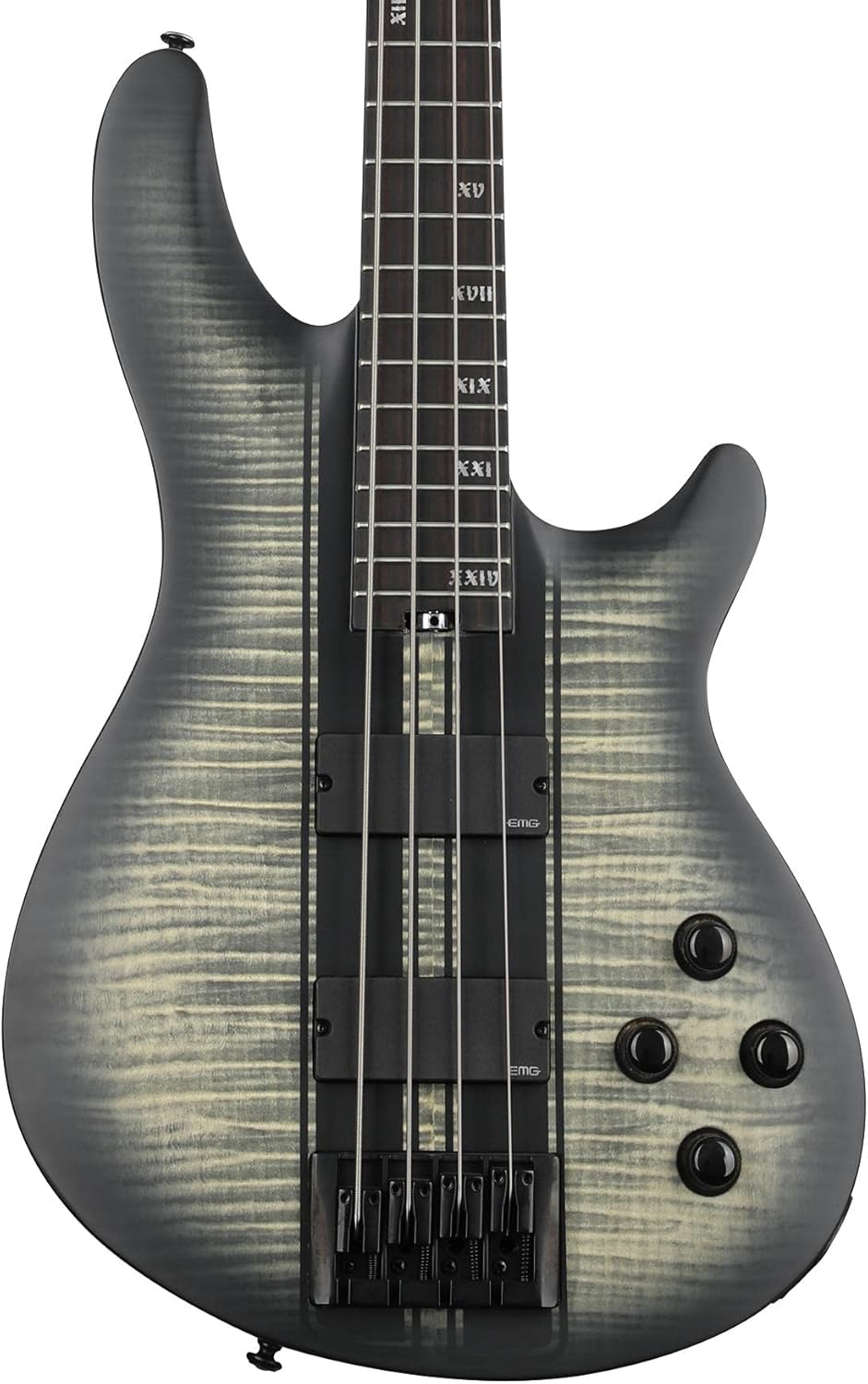 Schecter C-4 GT Bass - Satin Charcoal Burst