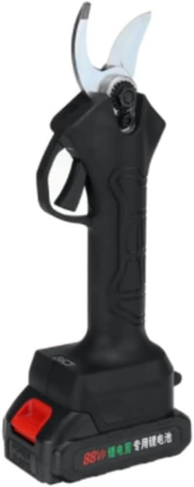 88V Cordless Pruner Electric Pruning Shear with 9000Mah Lithium-Ion Battery Pruning Branches Cutter (Color : Black, Size : 1 battery)