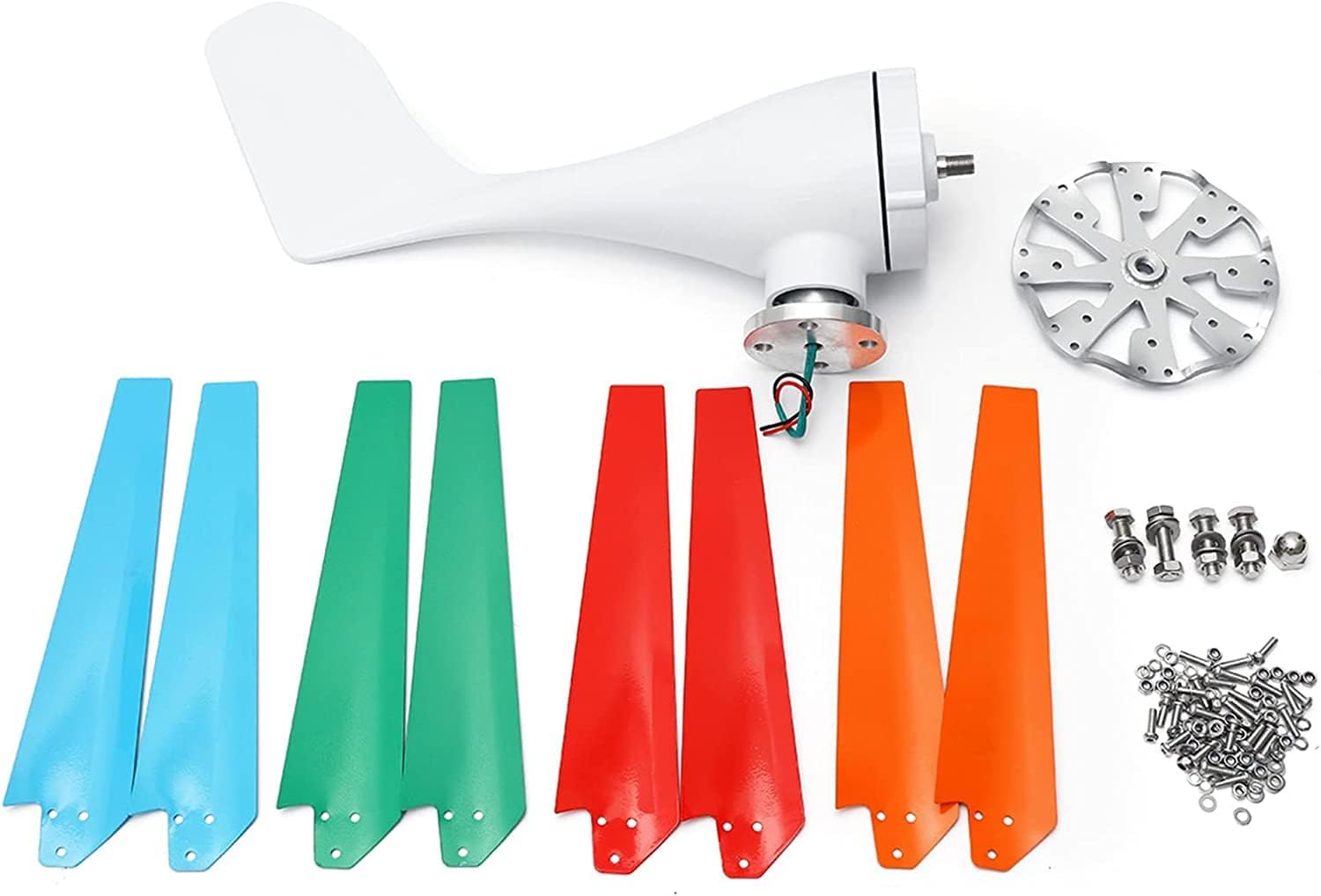 LiuSj JUnSt 10000W 12V 24V 48V 8 Blade Horizontal Home Wind Turbines Wind Generator Power Windmill Energy Turbines with Generator Controller