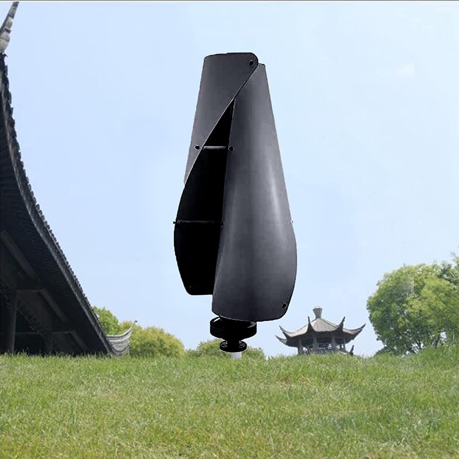 Wind Turbine Generator, 12000W Wind Power Generator with MPPT Controller Auto Adjust Windward Direction Suitable for Terrace, Marine,Home