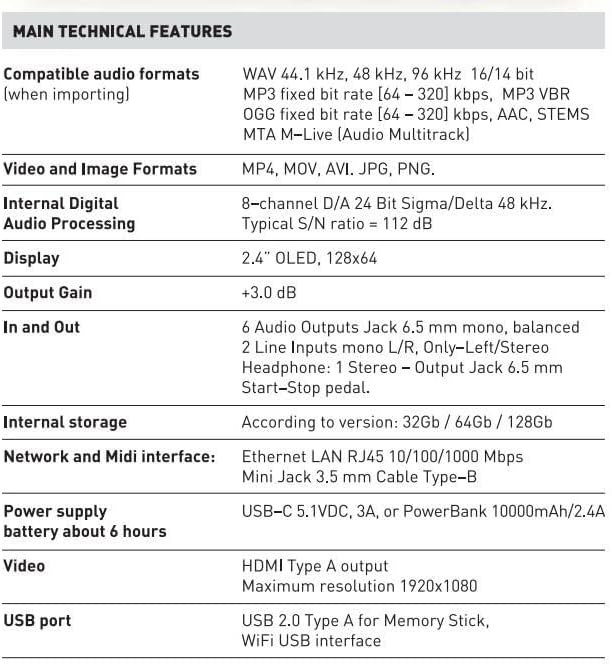 M-LIVE B-Beat 32GB 8-Channel Audio Mixing Console with USB Connectivity