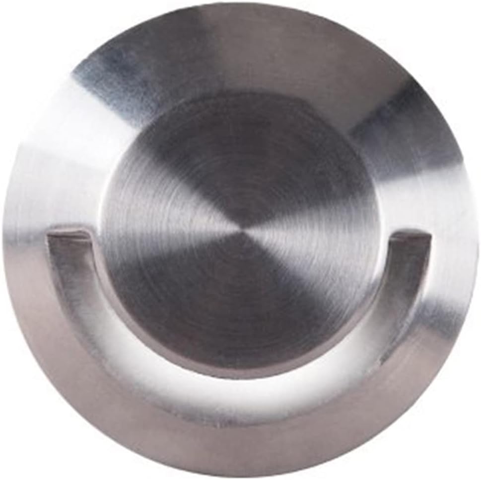 WAC Landscape Lighting, LED 2in 12V Round Beveled Single Directional Top Inground Indicator Light 2700K in Stainless Steel