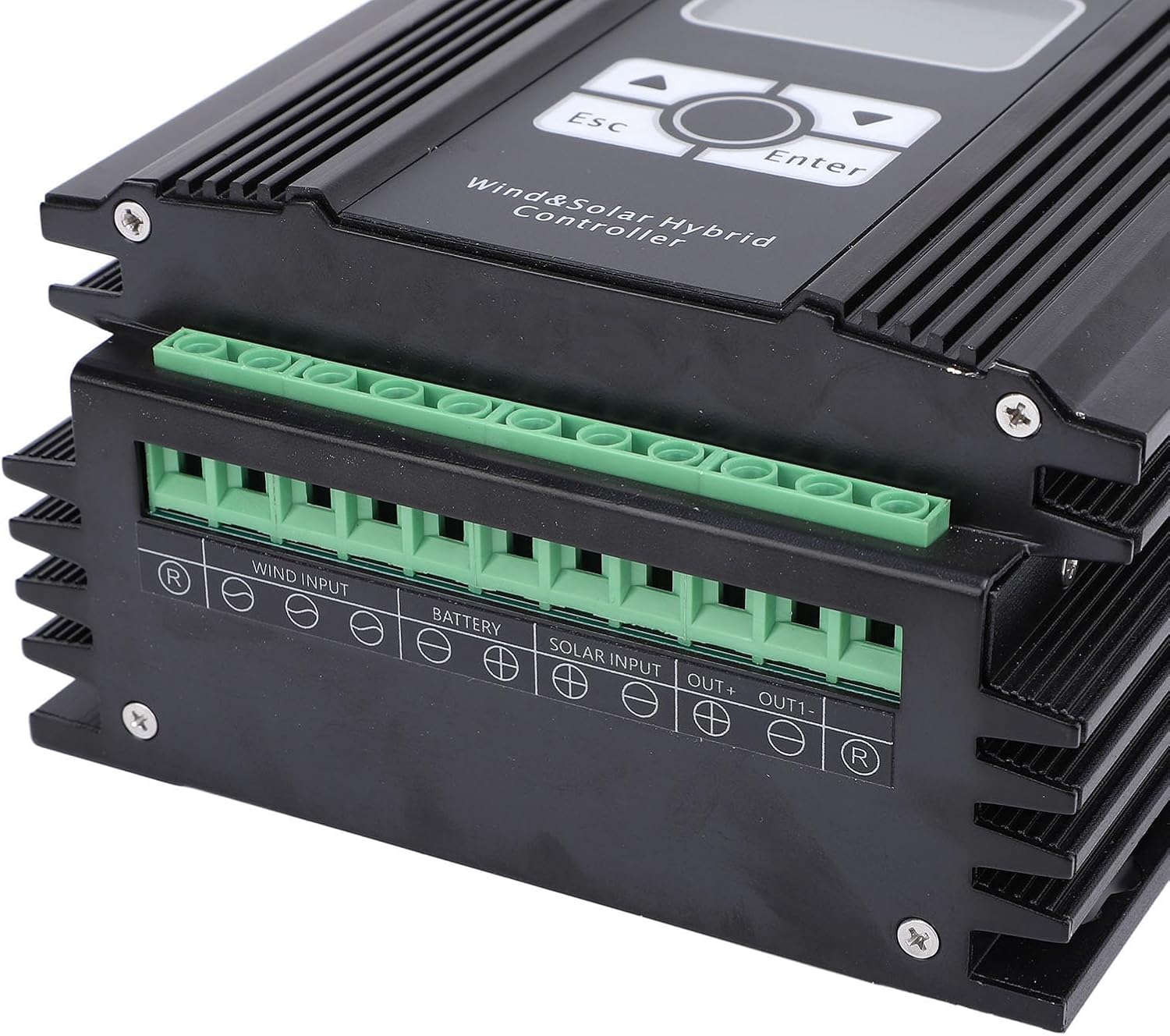 48V Wind Solar Hybrid Controller 400W, MPPT Charge Controller with LCD Display, 60A Boost and PWM Control, 400w Fan - High Efficiency Charging, Advanced Safety Features for Off Grid Use (400w Fan)