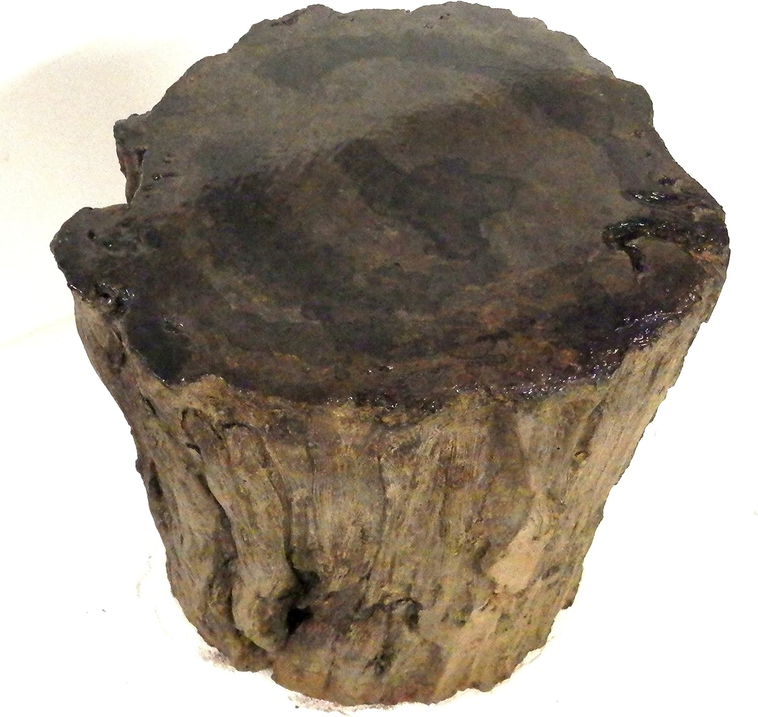 CF-303 Petrified Log, Fire Pit Seat, Petrified Wooden Log, Stone Fire Pit Chair