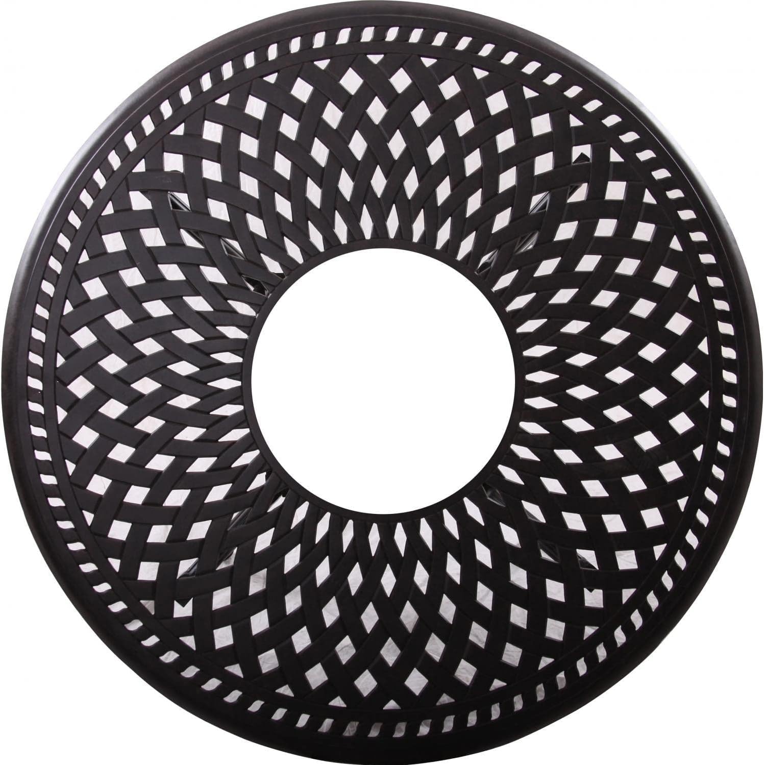 Darlee Signature 52 Inch Propane Fire Pit Chat Table Antique Bronze