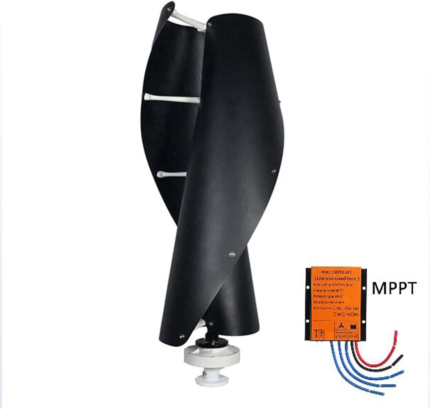 CHRISK 9000W Maglev Wind Turbine Generator,Vertical Axis Wind Generator High Efficiency Low Noise Maglev Windmill 2 Blades