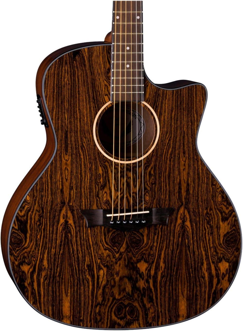 Dean AXS Exotic Cutaway Acoustic-Electric Guitar Caidie Top, Natural