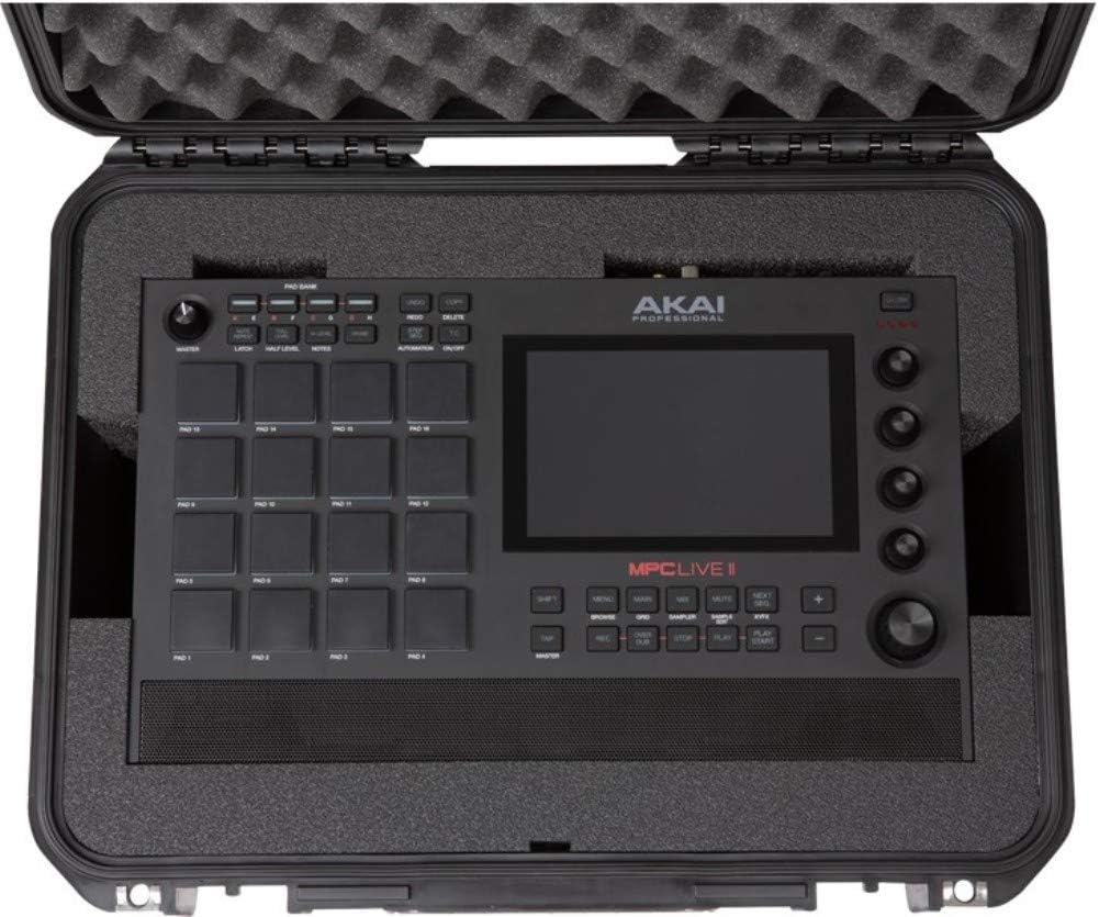 SKB Cases 3i1813-7MPC2 iSeries 1813-7 AKAI MPC Live II Case; Open Compartment for Headphones, Cables, and Other Accessories; Ultra High-strength Polypropylene Copolymer Resin Shell