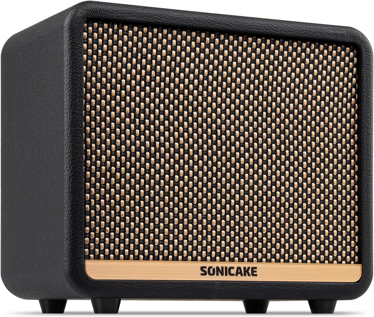 SONICAKE 10W BT Guitar Amplifier, Multi-effect Digital Modeling Speakers with APP, Portable Desktop All-in-one Guitar Amp with 80 Effects 100 Preset for Bedroom Practice, OTG AMPCUBE QAM-20