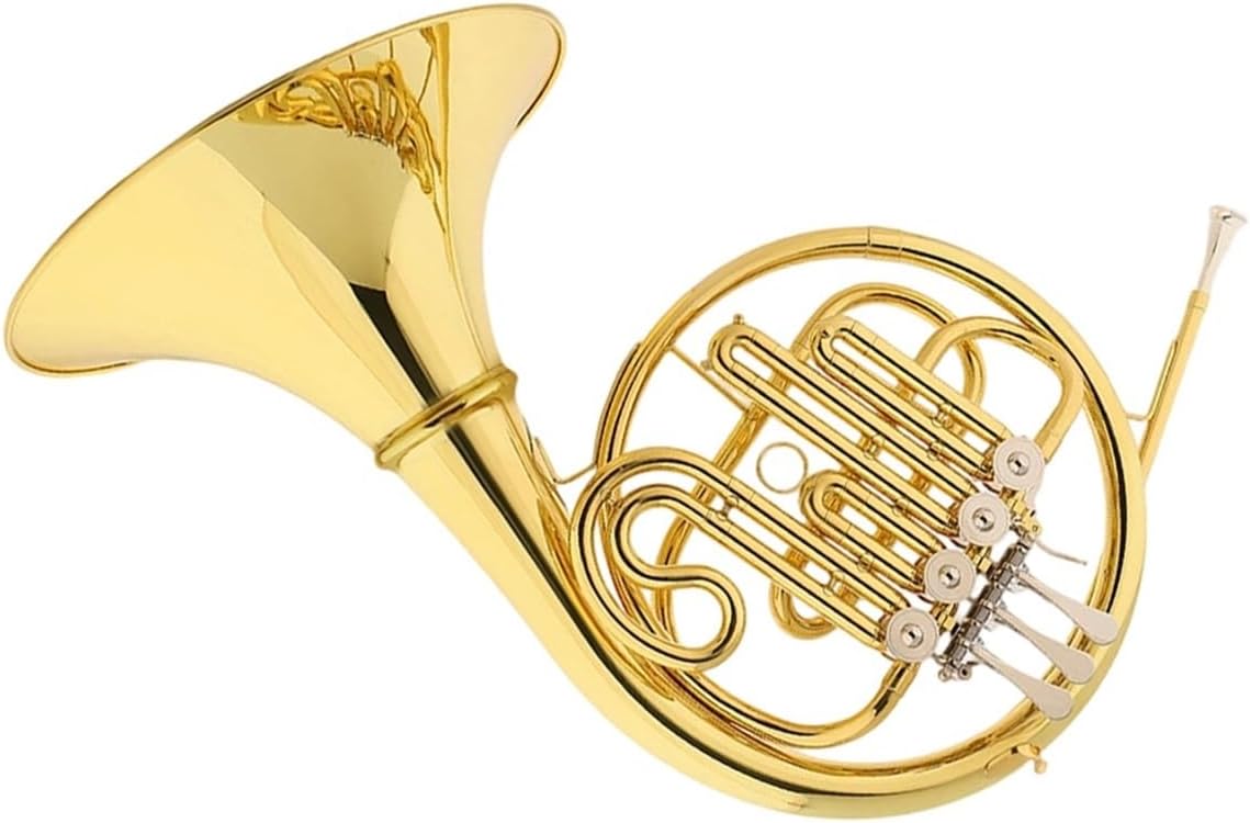 4 Key French Horn Brass Instrument French Horn Four Key Single Row Suitable For Playing Beginners