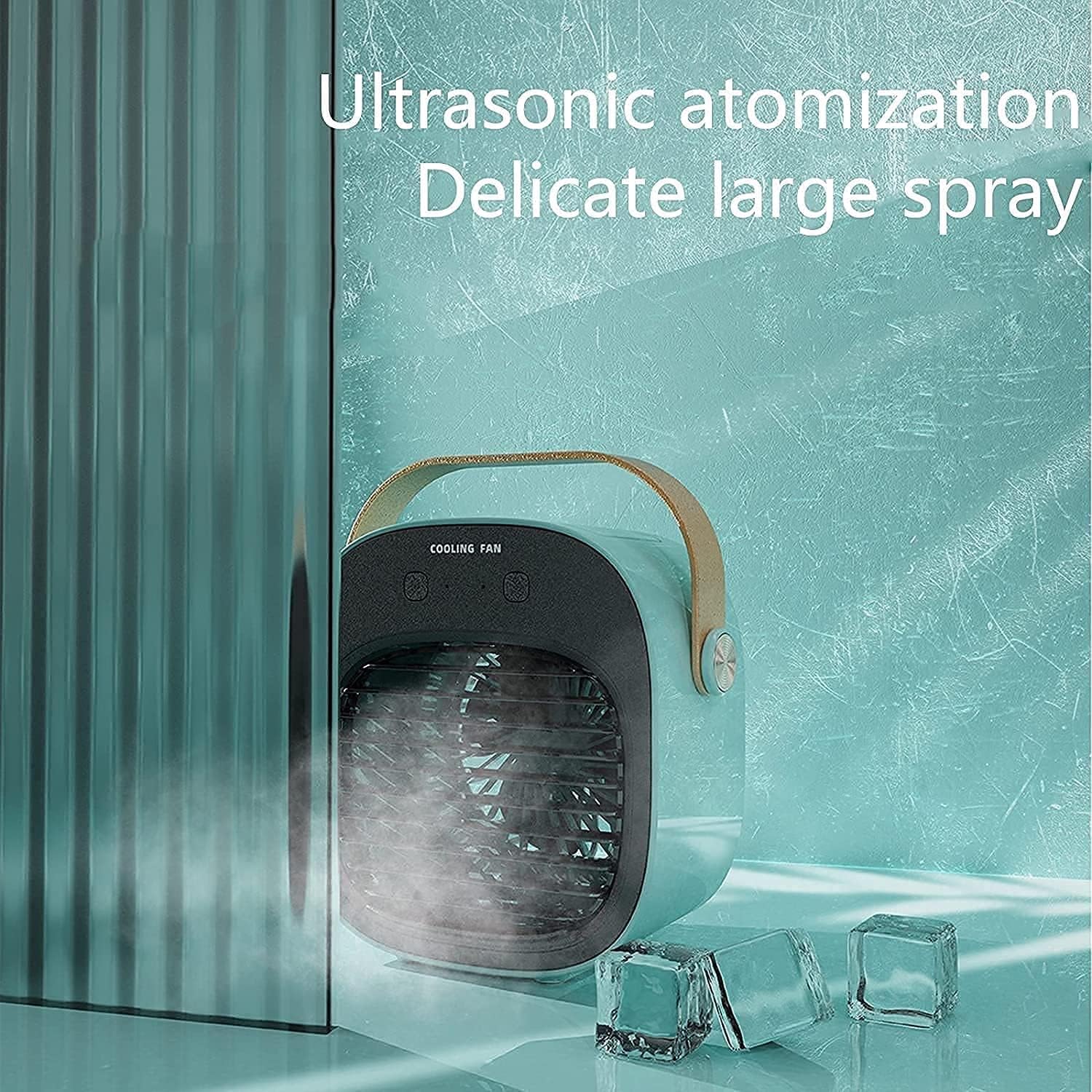 Portable Air Conditioner - Personal Air Cooler, Quiet Mini Air Conditioner Fan, Desk Cooling Fan for Home, Bedroom, Travel, Office