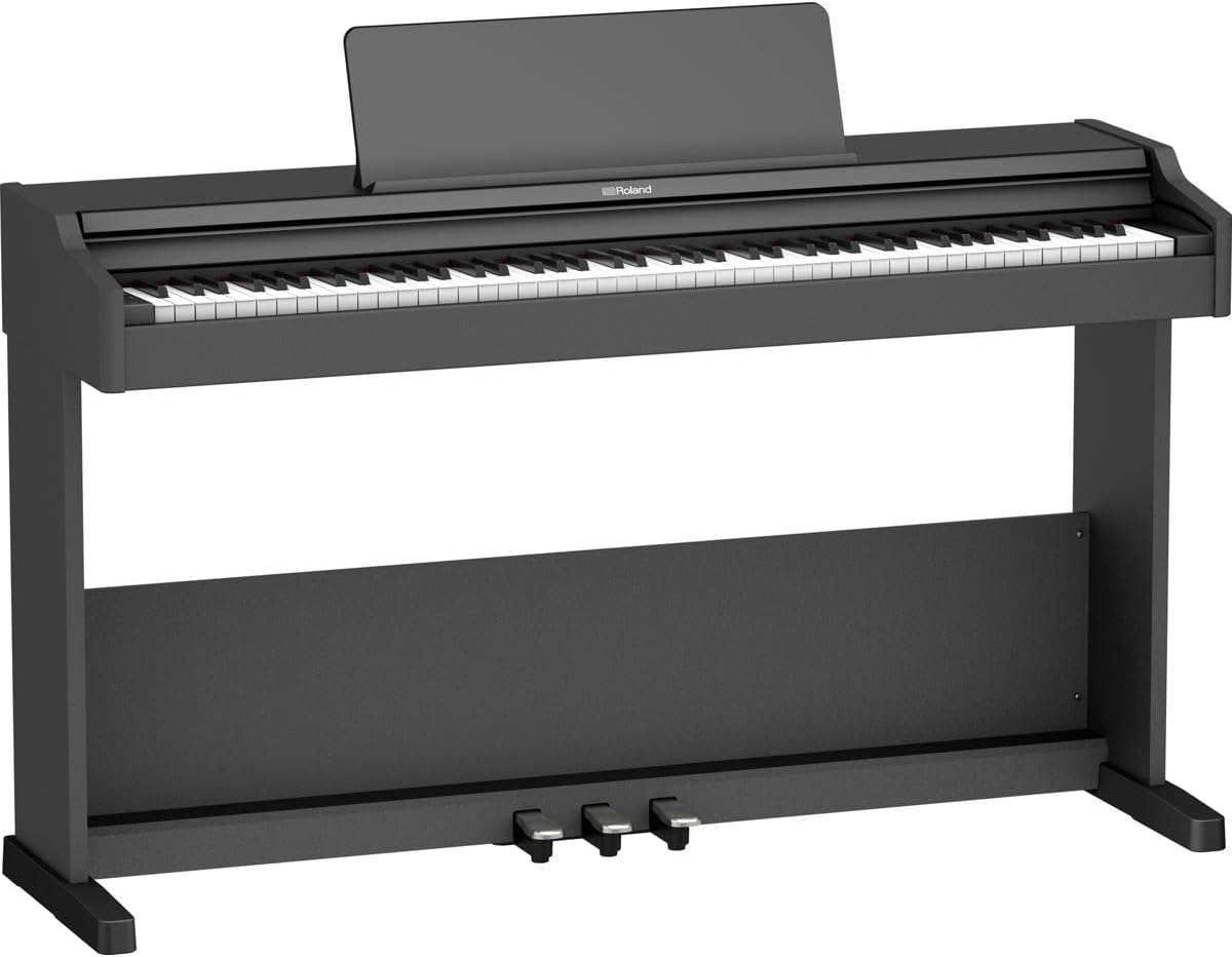 Roland RP107 Digital Piano | Compact and Affordable Home Piano with Traditional Upright Styling | Perfect for Beginners | Class-Leading Sound and Playability | Onboard Bluetooth® & More