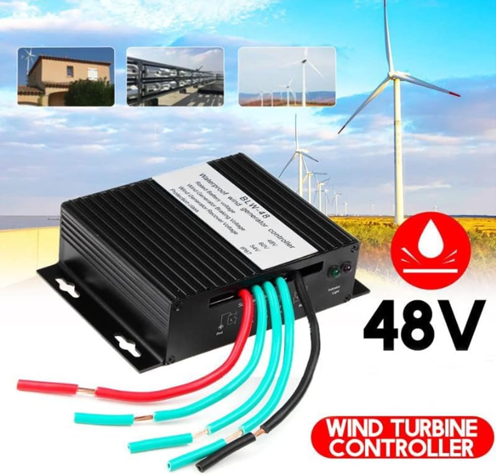 1000W Wind Turbine Charge Controller 12V 24V 48V 220V, MPPT Charger Controller IP67 Waterproof DC MPPT Charge Controller for DC Wind Turbines(Black),220V