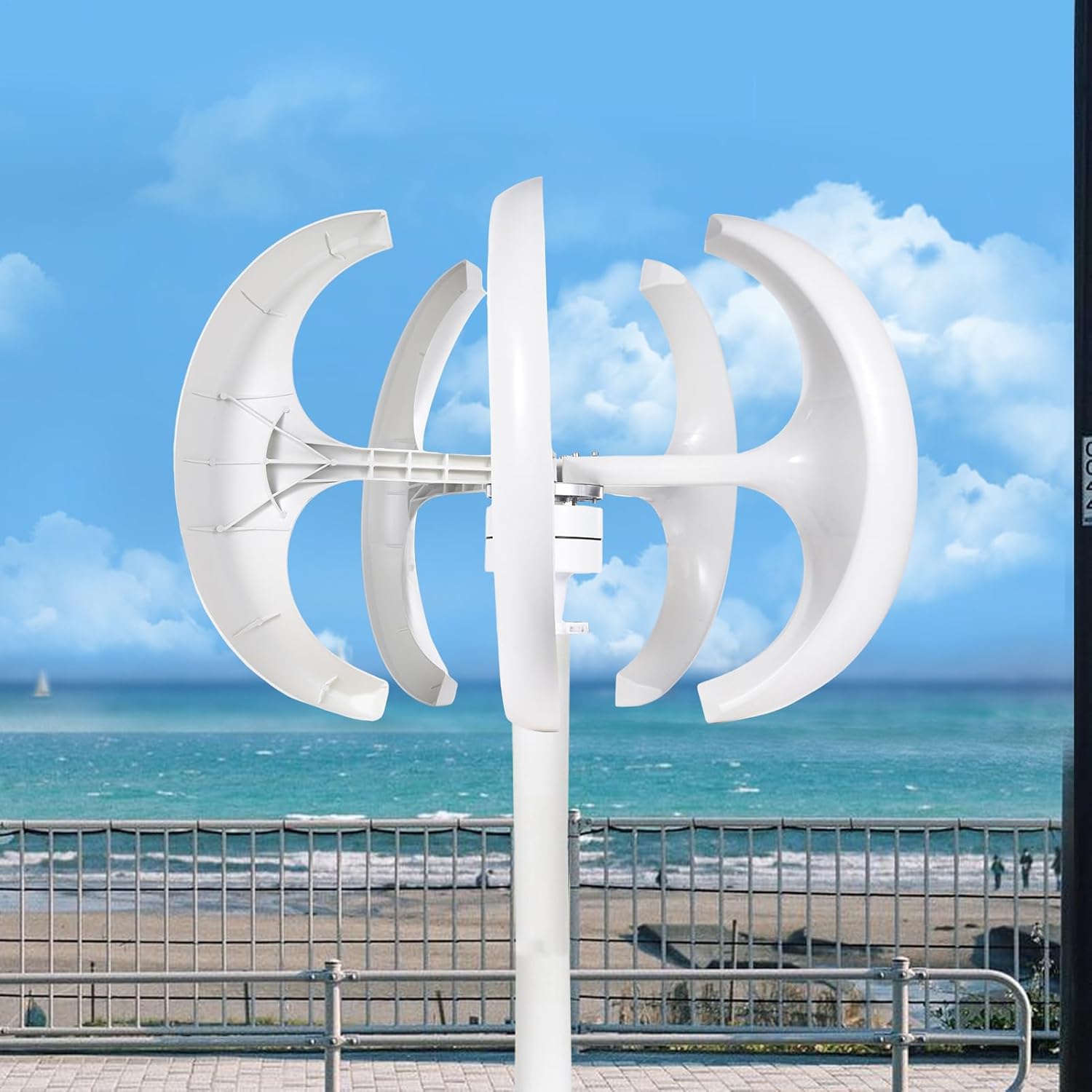 Wind Generators for Home Use | Quiet Small Wind Generator Set - Automatic Angle Adjustment Windmill Household for Home, Boat, Street Lighting