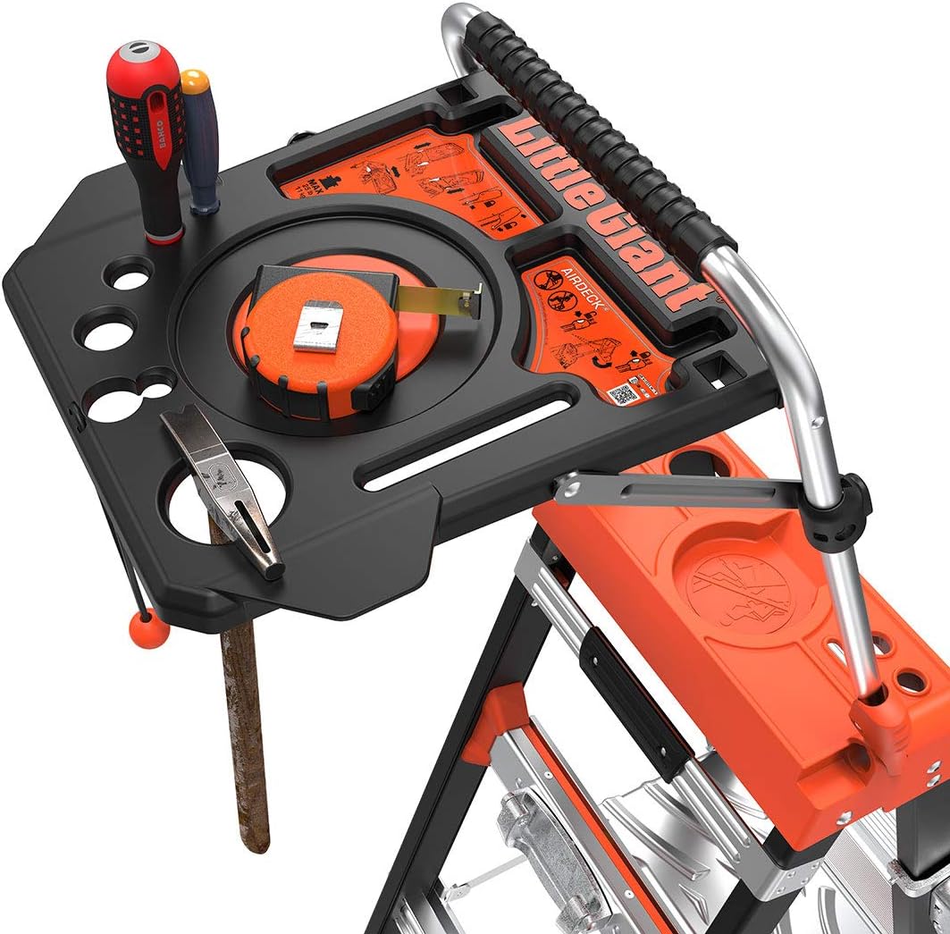 Little Giant Ladders, AirDeck Workstation, Ladder Accessory, Plastic, 25 Lbs Weight Rating, (26057-001)
