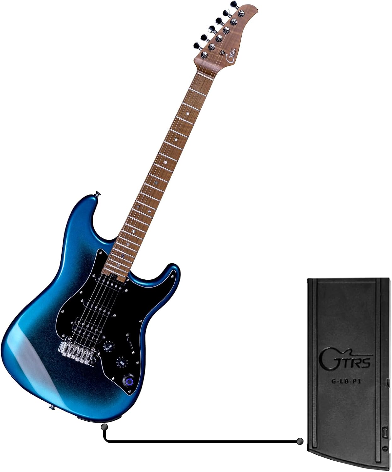 GTRS P801 Smart Electric Guitar With Effect App, Professionam Guitar And G-LB Replaceable Rechargeable Battery