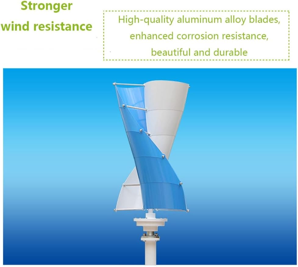 400W Vertical Wind Turbine Generator - Low Noise 12V/24V Windmill Power Generator with Controller for Home & Garden, Efficient Free Energy Solution