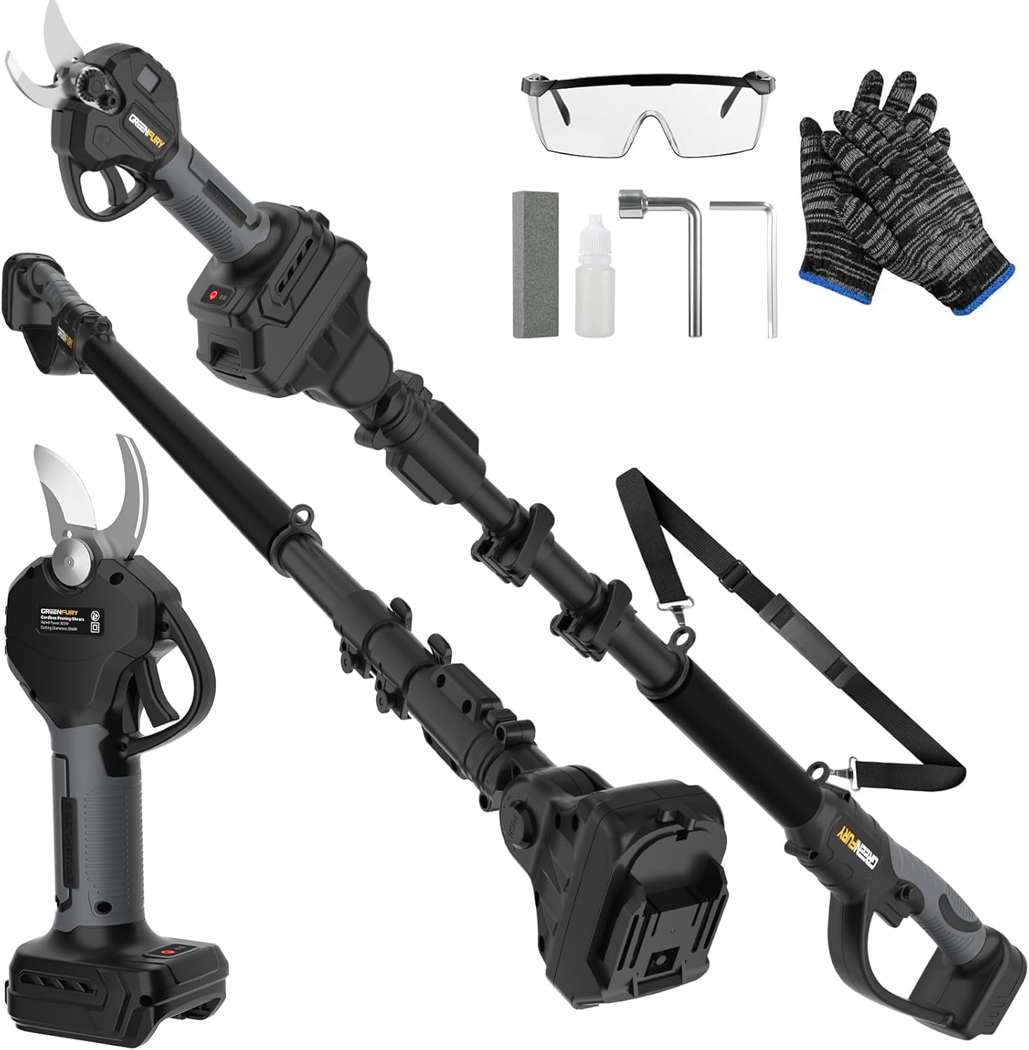 Electric Pruning Shears 2-in-1, Compatible with Dewalt 20V Max Battery, 14FT Reach, 1.2