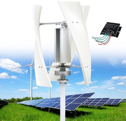 Wind Turbine Home Use Horizontal Generator Kits Blades with ControllerWind Turbine Generator Kit 12000W Portable Vertical Helix 3 Blade with Charge Controller for Marine RV Home and Industri