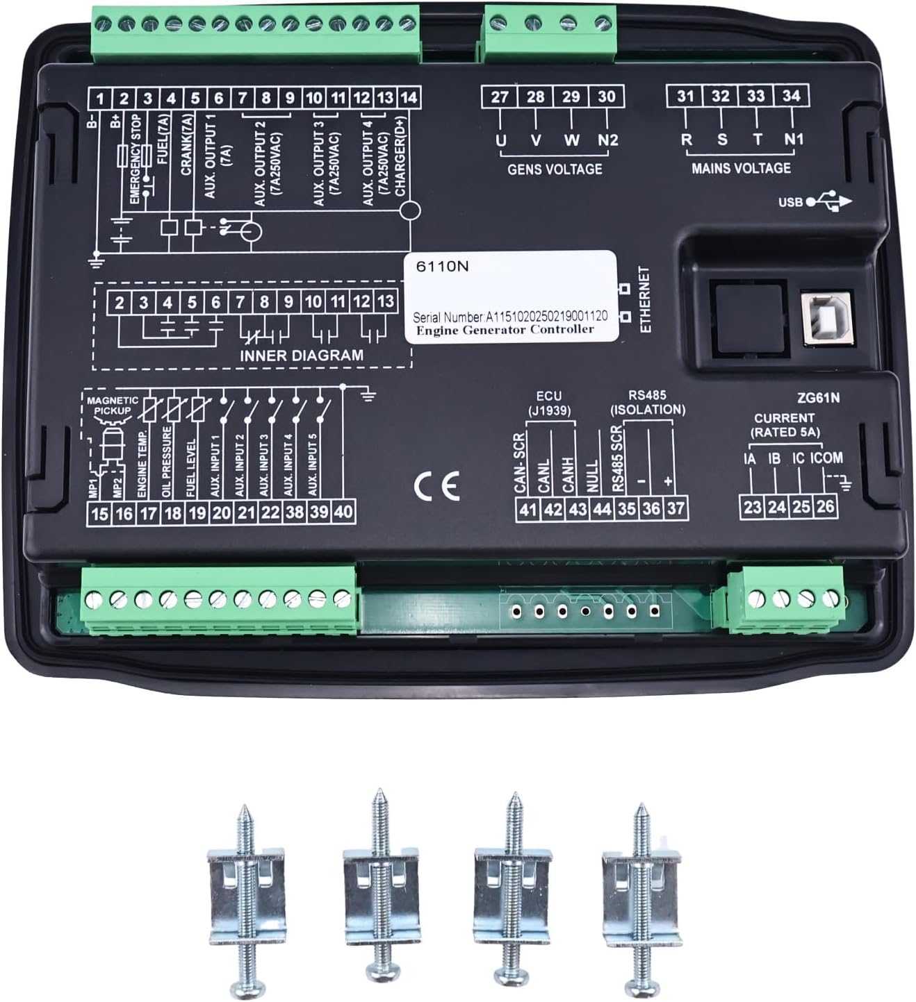 HOLDWELL Genset Controller Generator Controller HGM6110N Compatible with Generator