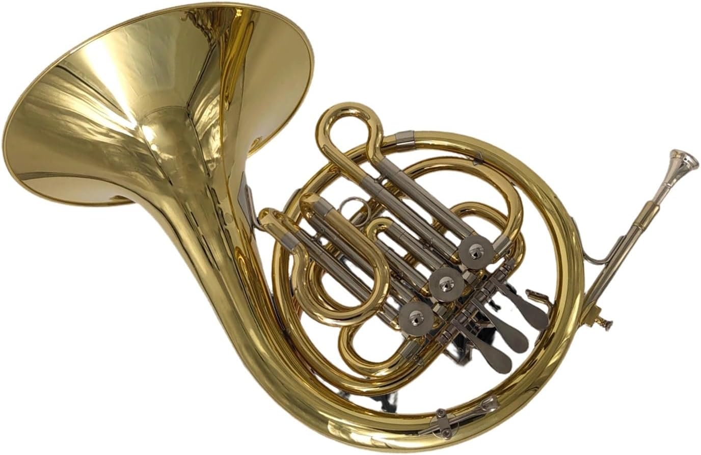 4 Key French Horn Brass Professional Instrument French Horn Single Row Double Four Keys(1)