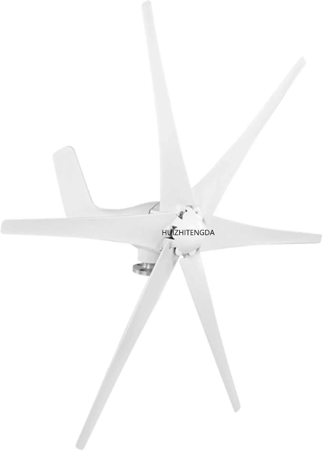 8000W 6 Blades Horizontal Wind Turbine Kit, Horizontal Windmill 12V 24V 48V Generator Wind Power System with Controller for Homeuse (White)