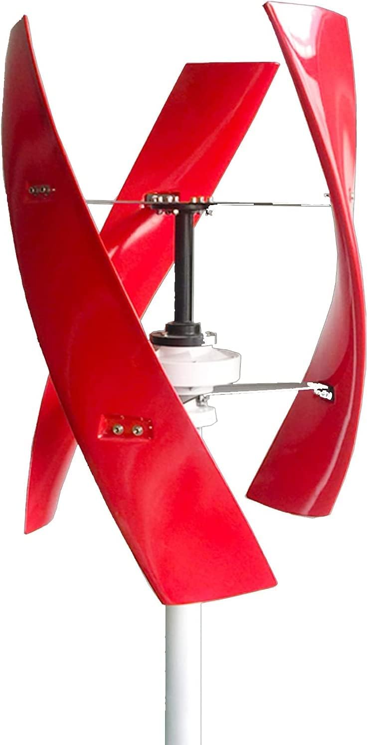 LiuSj JUnSt 9000W Efficient Emergency Power Generation Wind Generator Kit, Outdoor Garden Boat Vertical Wind Turbine Easy to Assemble with MPPT Controller