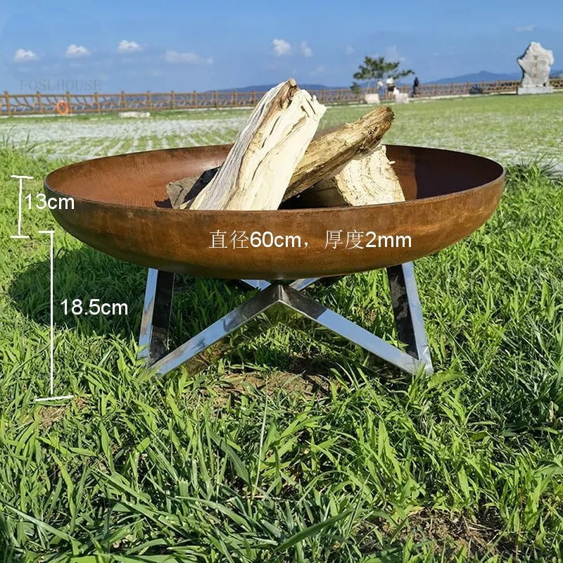 Outdoor Fireplaces XOutdoor Courtyard Fire Pit Bonfire Brazier Home Garden Heating Stove Camping Furnace BBQ Grill Patio Furniture Fire Pits