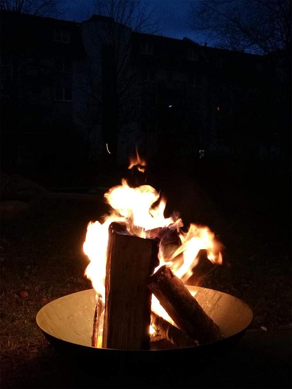 50x50x24 cm Fire Pit with 3 Legs Made of Steel,Fire Bowl