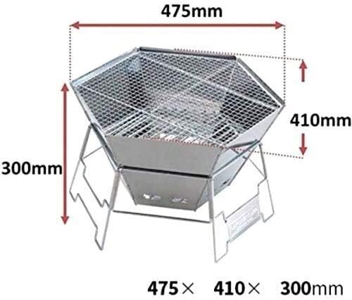 Fire Pits Outdoor Wood Burning 32-inch Outdoor Hexagon Patio Metal Fire Pit Table Grill