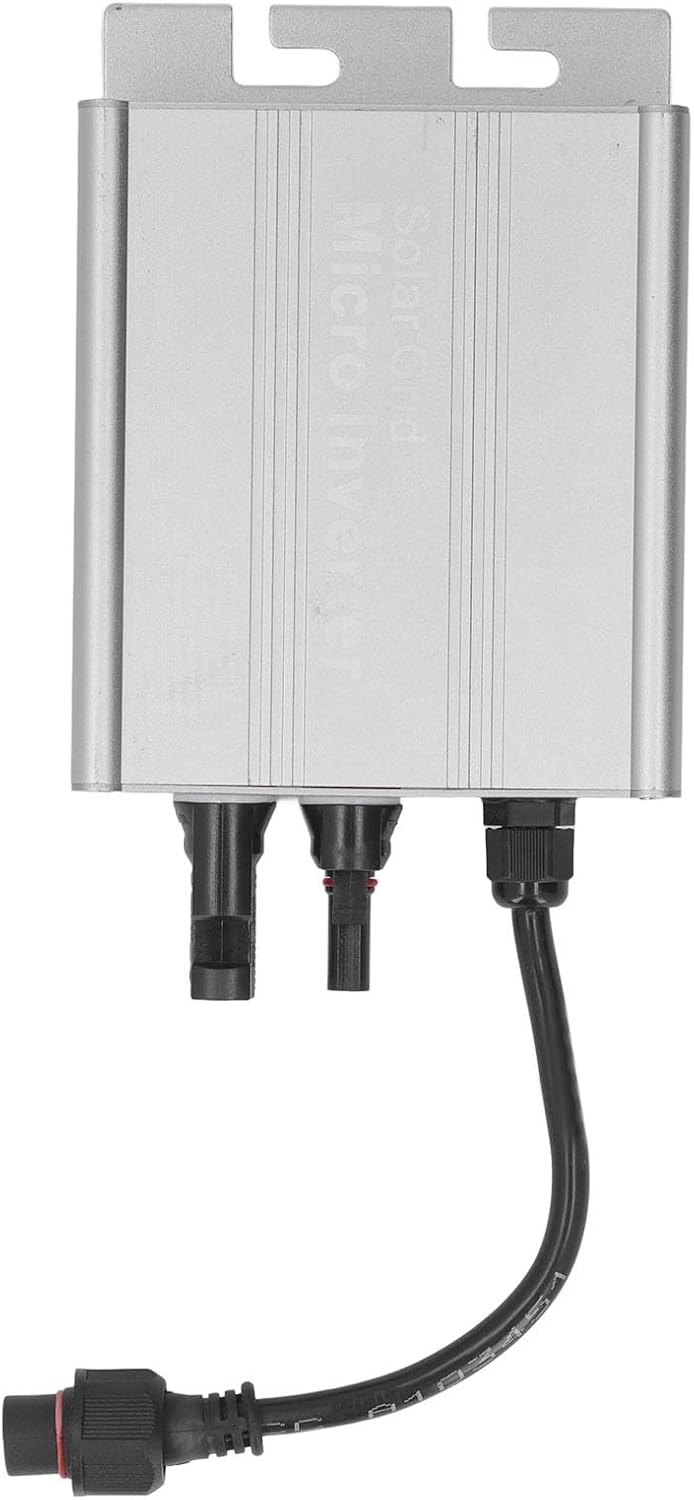 Grid Tied Inverter, Solar Powered Grid Tie Micro Inverter 120V 230VAC MPPT High Conversion Rate for Home Appliances (350W)