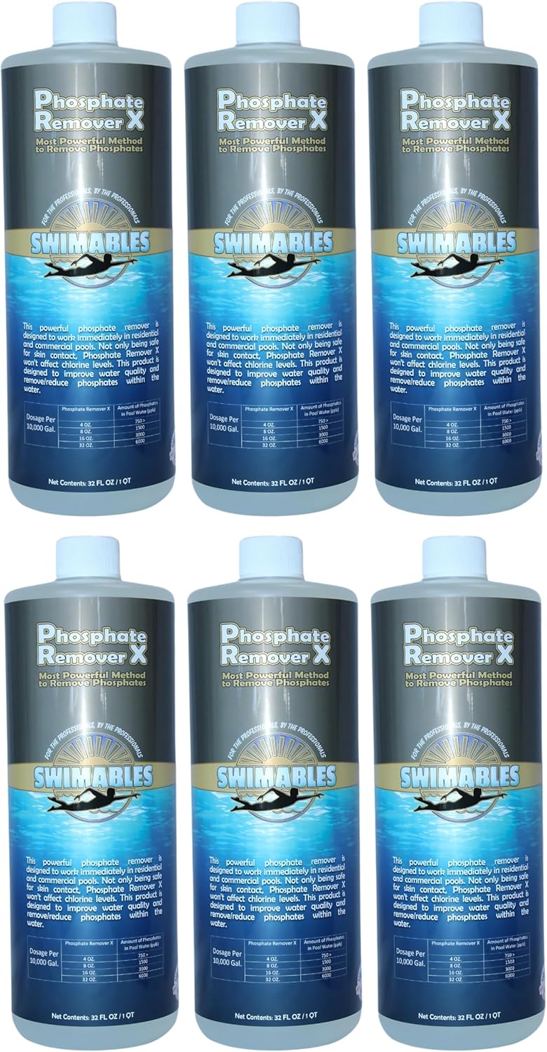 Phosphate Remover Concentrate 32 Oz. - Commercial Grade Formula for Swimming Pool and Spa - SW-52-032 (6)