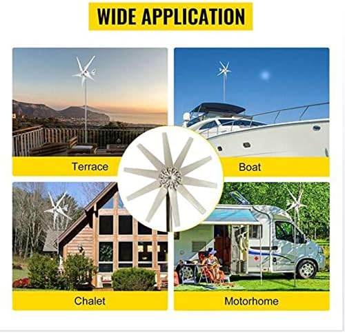 High-Efficiency 10000W Wind Turbine Generator 12V-220V, Starts at 2.5m/s Wind Speed, MPPT Controller, Ideal for Home, Farm, RV, Eco-Friendly Power Solution