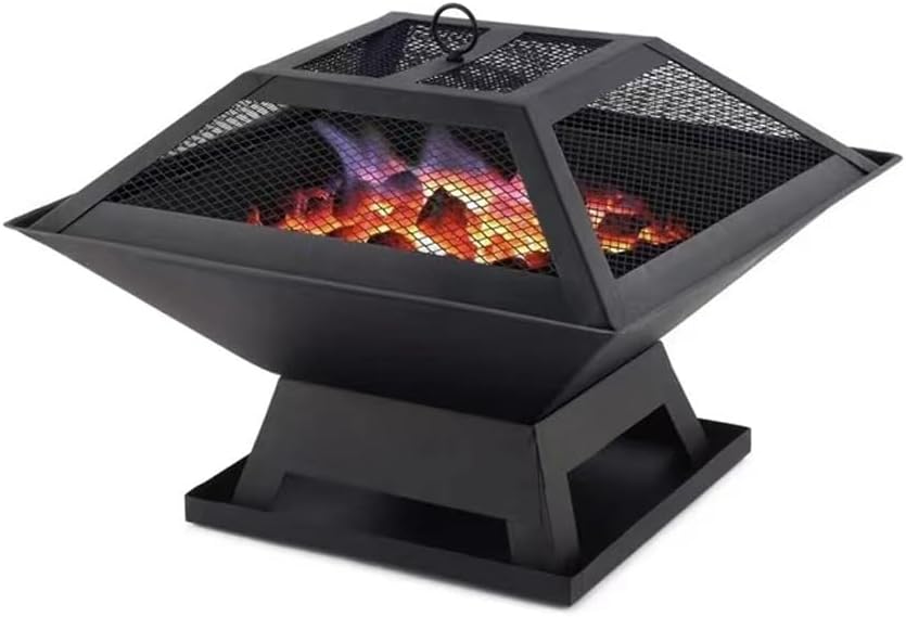 Square Portable Fire Pit for Outdoor - 19