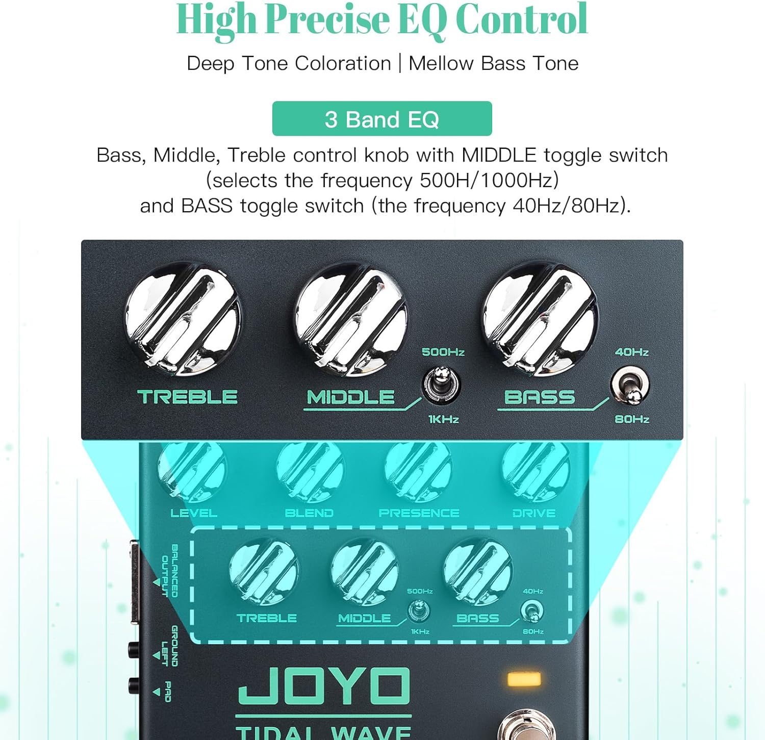 JOYO R-30 Bass Guitar Pedals Preamp Overdrive Pedal and JA-02 II 5W Mini Guitar Amplifier Black
