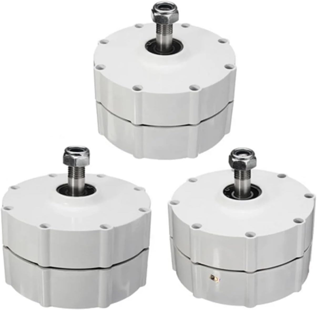 Low Speed 1000W 12V 24V 48V Gearless Permanent Magnet Generator AC Alternators Use for Wind Turbine Water Turbine Low Starting Speed for Home(with Base,Single Shaft_12V)