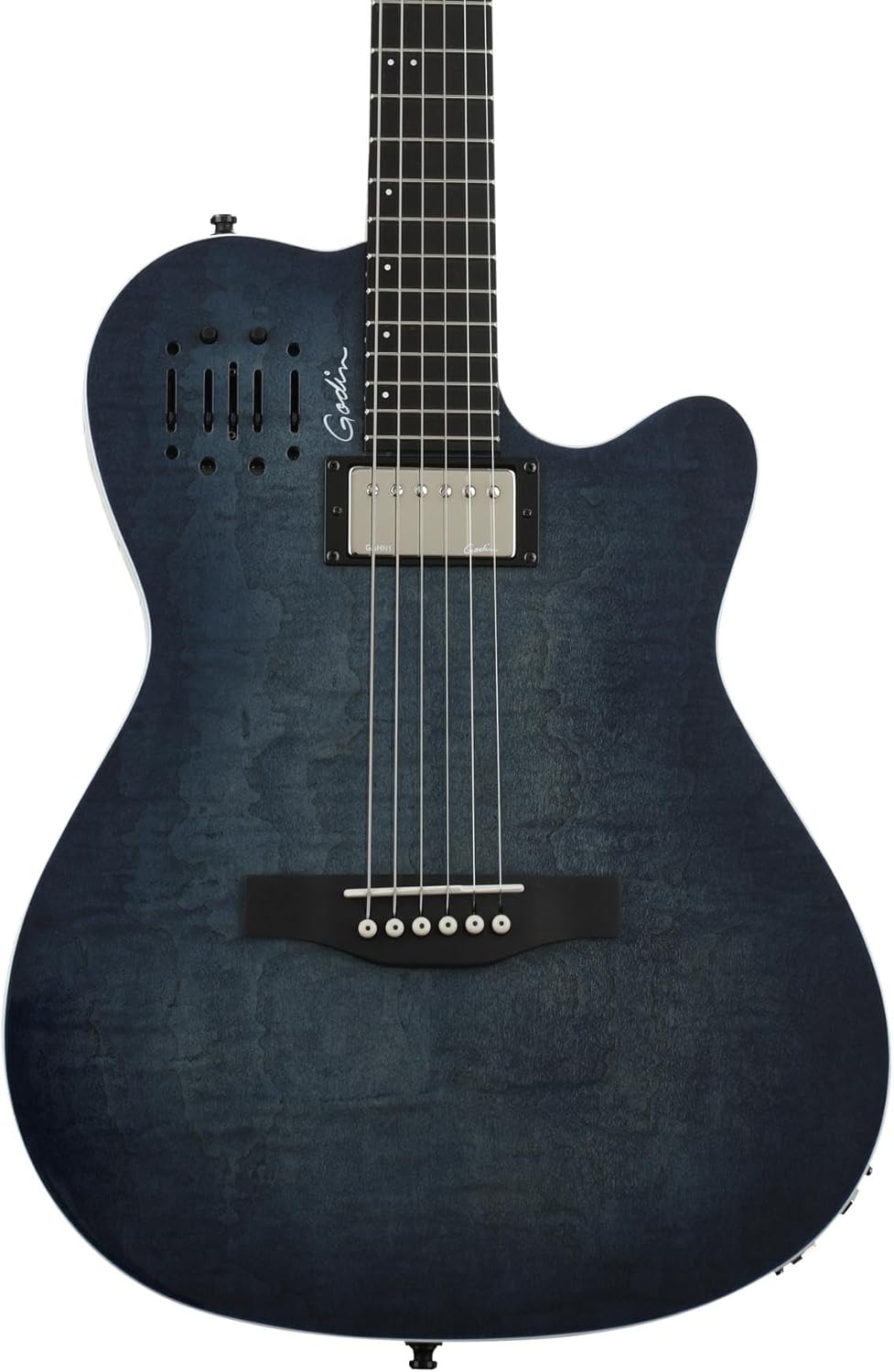 Godin A6 Ultra - Denim Blue Flame