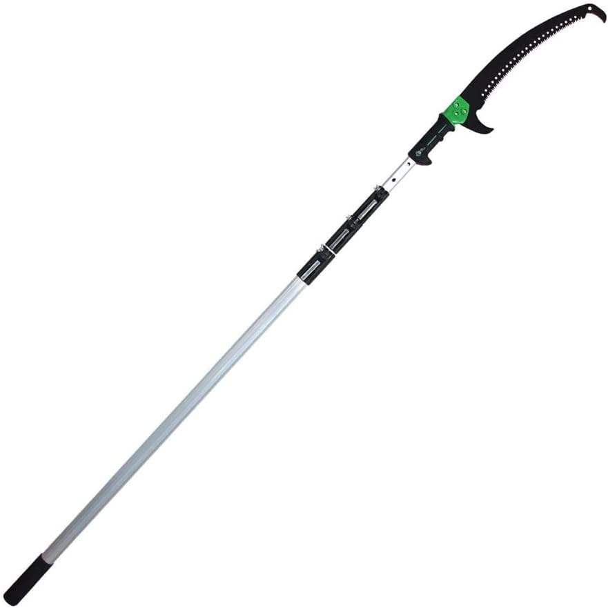 Telescopic Pruning Saw with Curved Tree Saw Aluminum Extendable Telescopic Rod for Pruning and Trimming Branches Cutting Leaves Garden Landscaping Fruit Tree Saw (Size : 11.5ft/3.5m)
