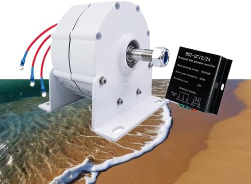 10000W Low Noise Gearless Wind Power Generator Kit, Efficient Permanent Magnet Turbine for Renewable Energy, 12V 24V 48V 220V Water Turbine System