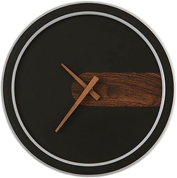 Modern Wall Sconce Lighting Fixtures 34W LED Wall Lamps Black Clock Wall Light Fixtures Warm Light Bedroom Bedside Wall Light Indoor 11.8in Round Wall Lantern Living Room