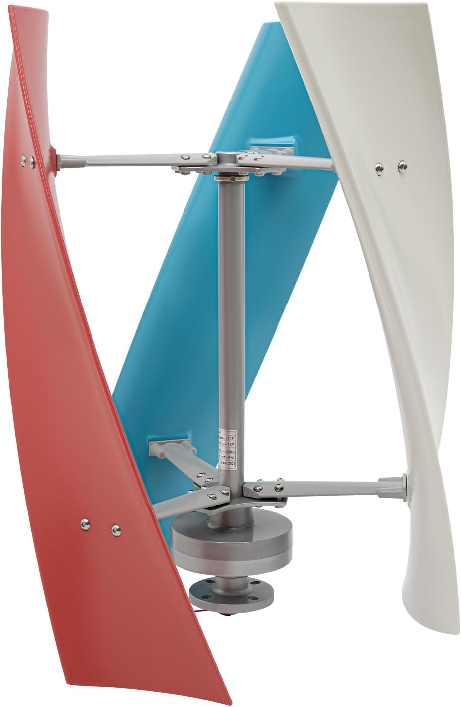 Wind Turbine Generator Kit 12V 400W Vertical Turbine Generator Helix Maglev Axis Wind Turbine Generator with Controller 2 Blades/3 Blades for Terrace, Marine, Motor Home (400W 3 Blades)