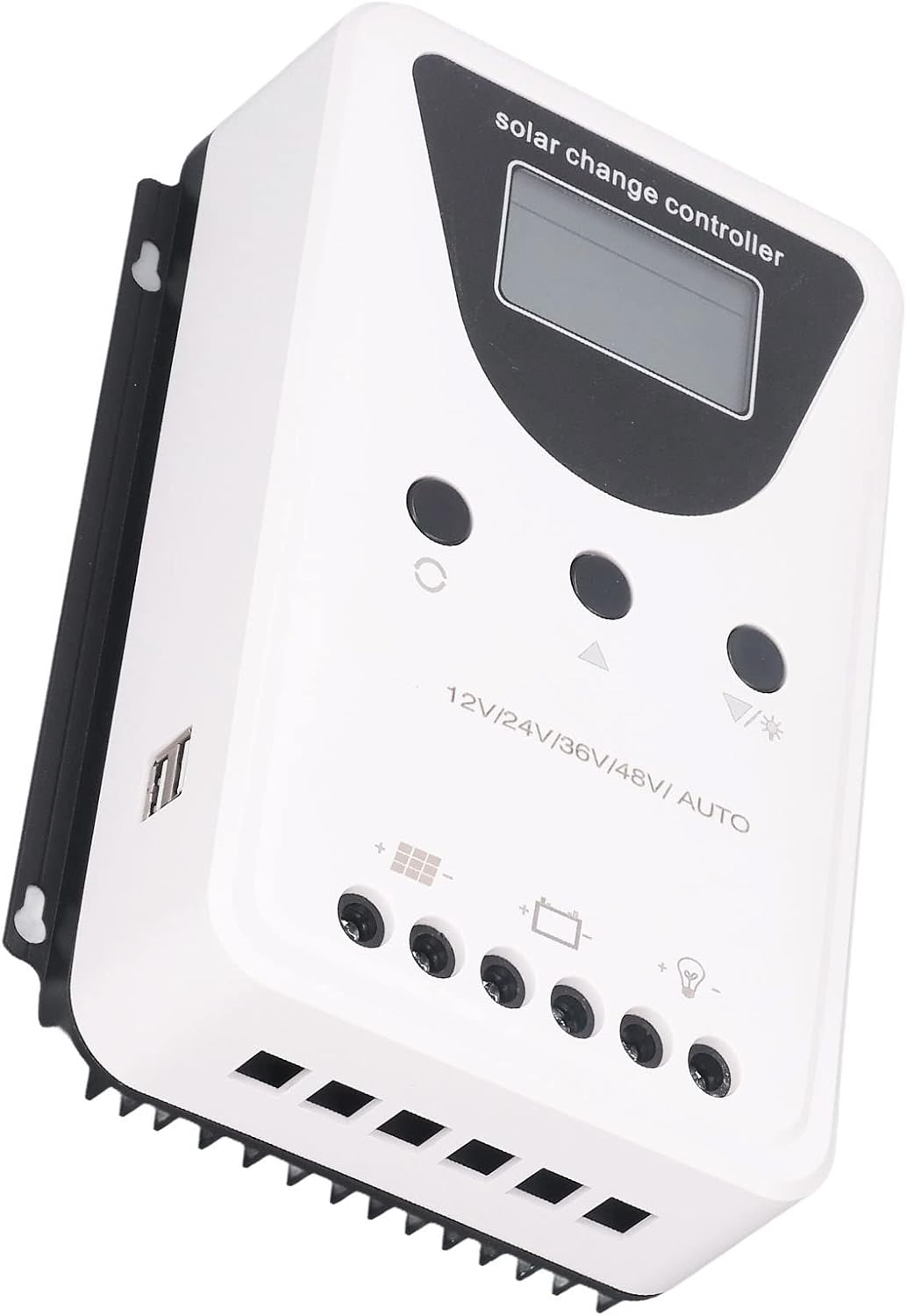 ciciglow 100A MPPT Solar Controller, 12/24/36/48V, LCD Display, ciciglow8rd9pntya76291-13, Multiple Load Control Modes