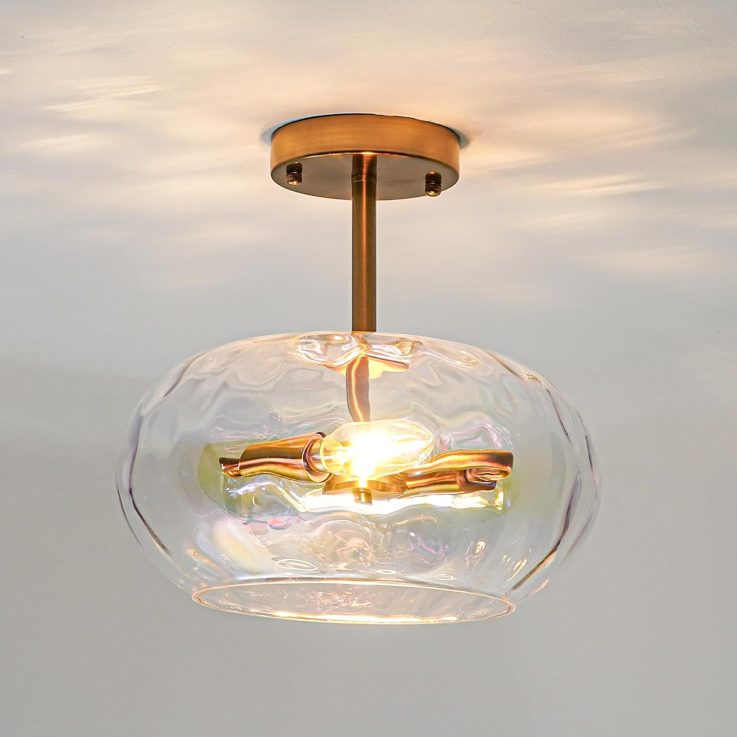 Semi Flush Mount Ceiling Light, 11.8