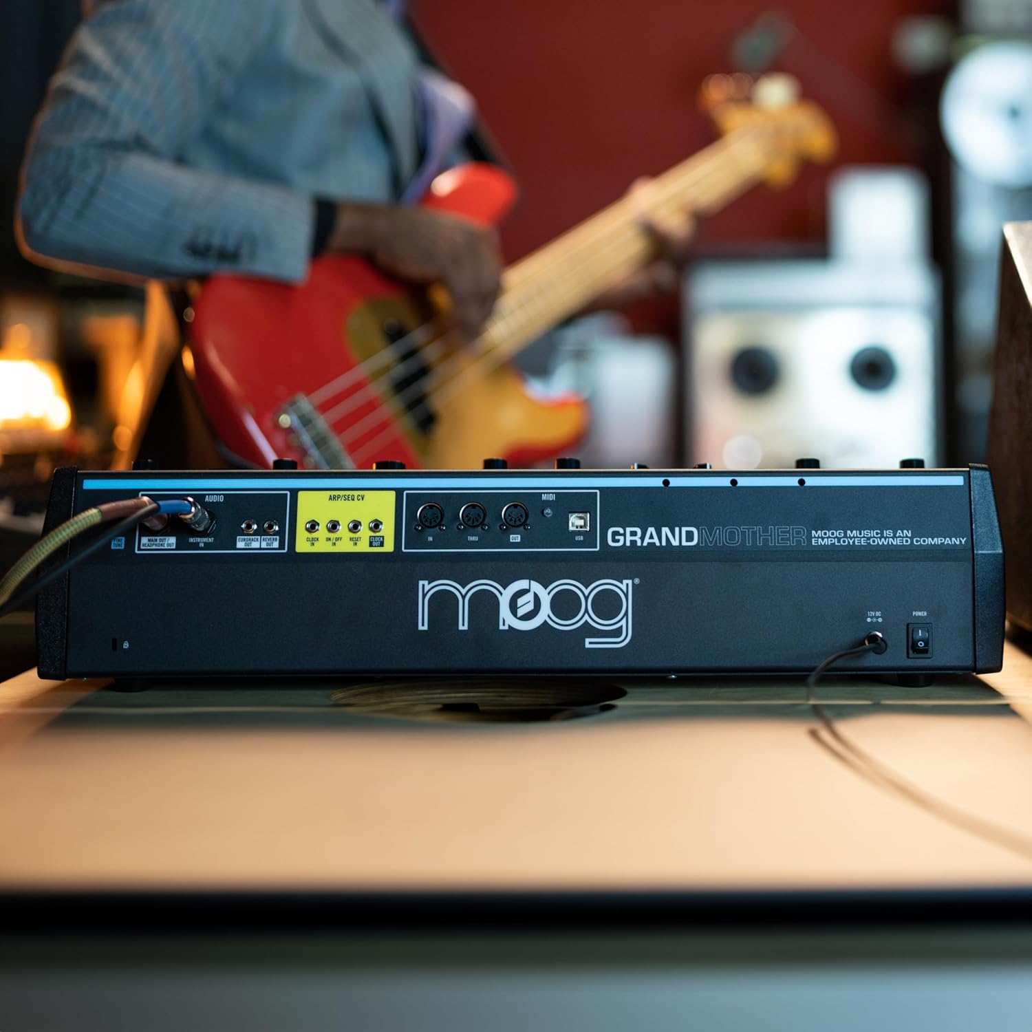 MOOG Grandmother Semi-Modular Analog Keyboard Synthesizer with 32 Keys, Built-In Arpeggiator, Sequencer and Spring Reverb Tank